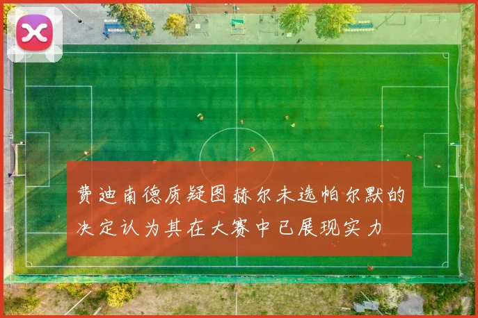 费迪南德质疑图赫尔未选帕尔默的决定认为其在大赛中已展现实力
